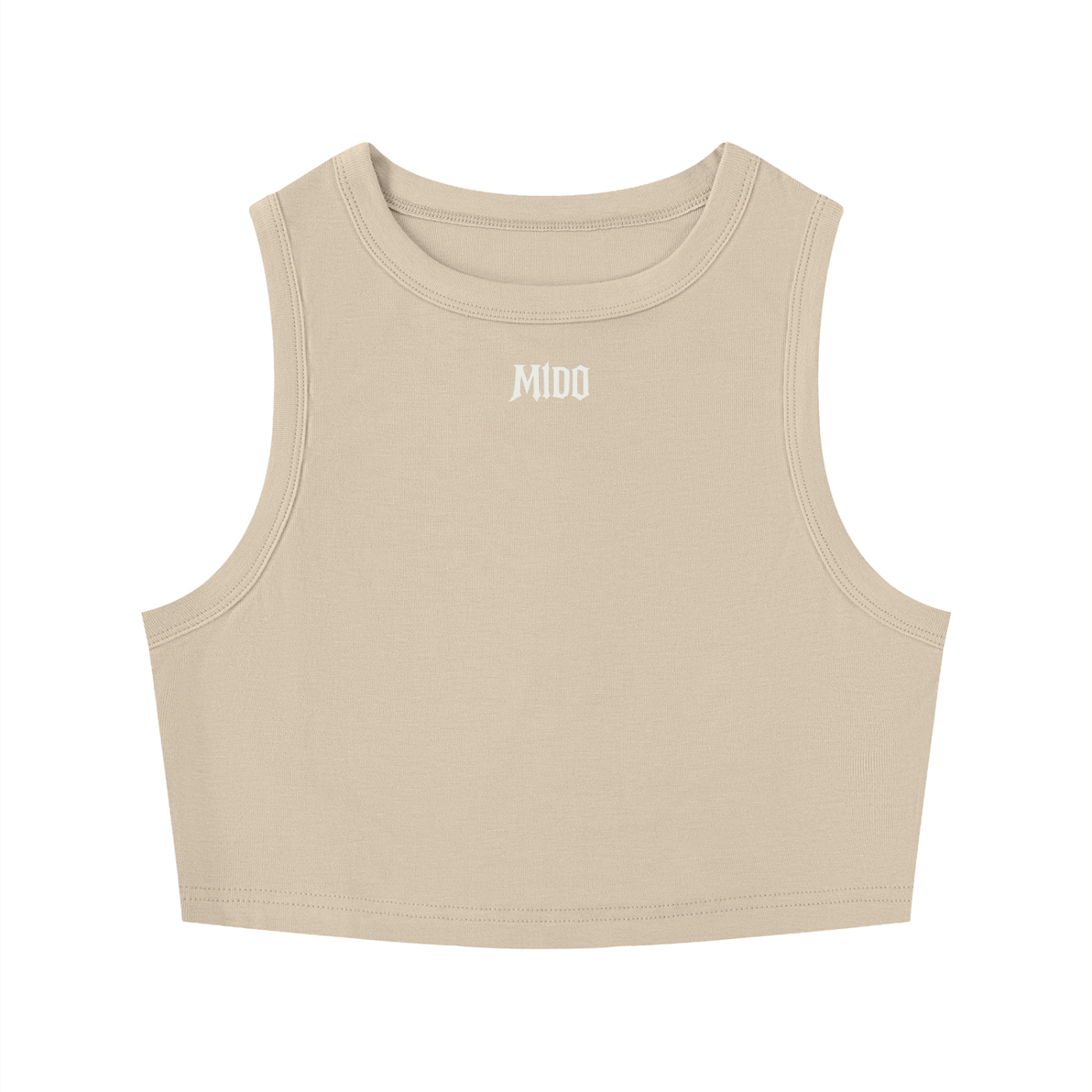 FLORAL METAL CROP TANK TOP