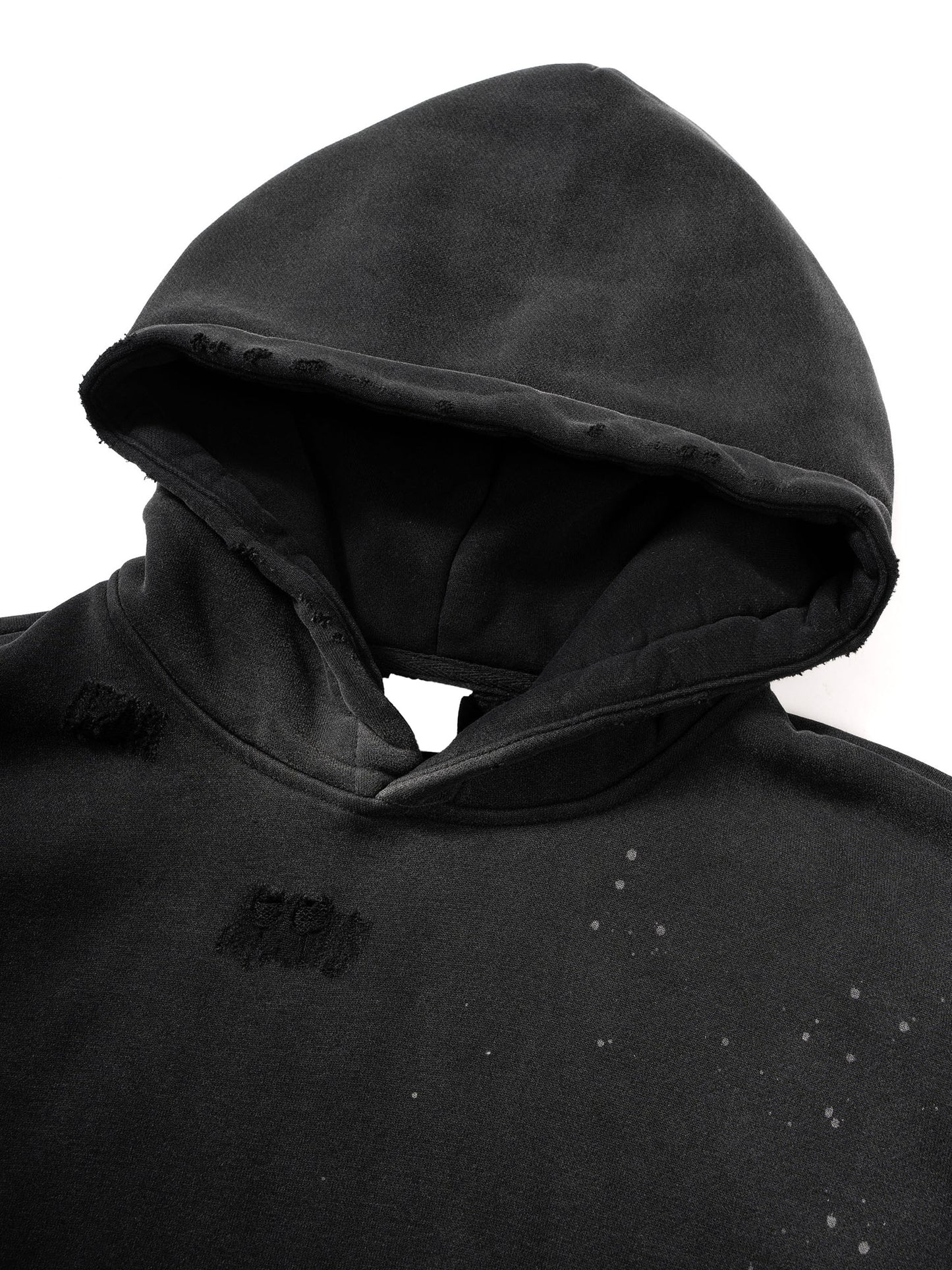 GRAFFITI - VINTAGE-FRAYED HOODIE