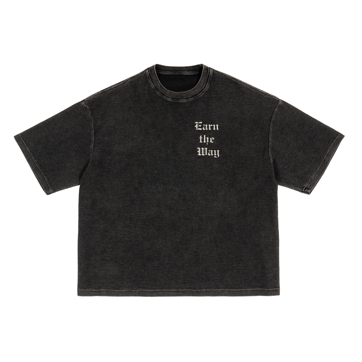 FACE THE STORM - OVERSIZE WAFFLE-TEE
