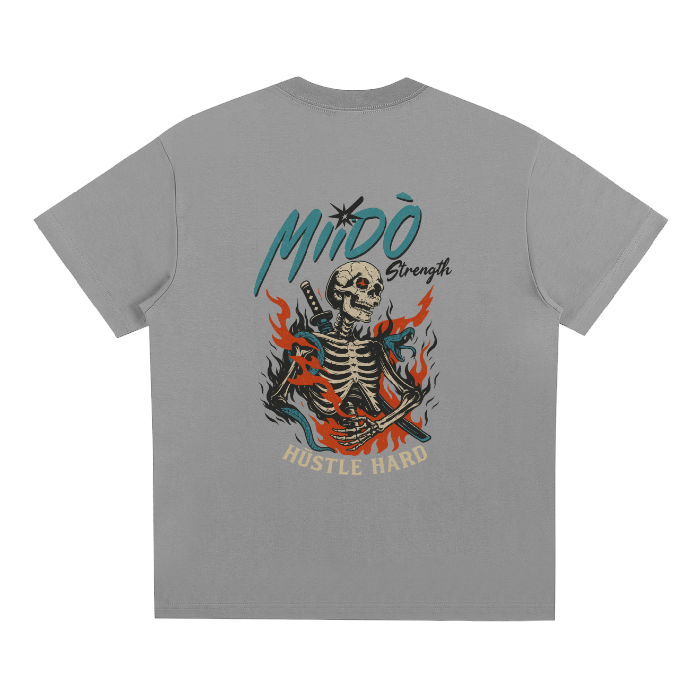 SAMURAI SKELETON - SOFT BOXY TEE