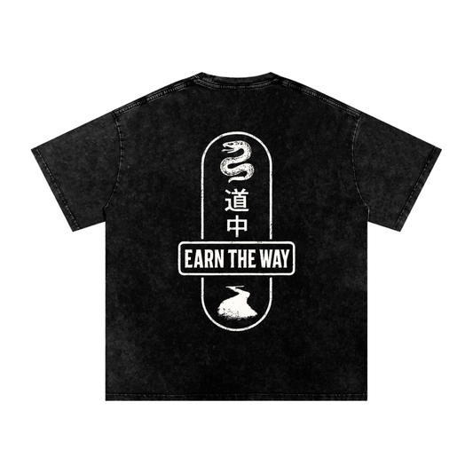 Earn the Way - OVERSIZED VINTAGE TEE