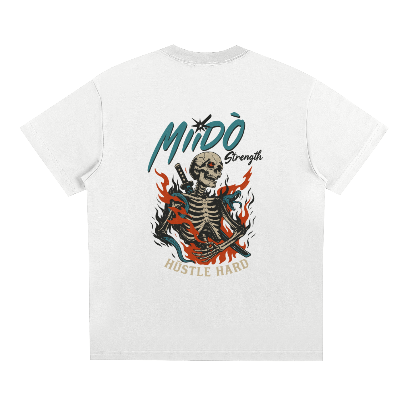SAMURAI SKELETON - SOFT BOXY TEE