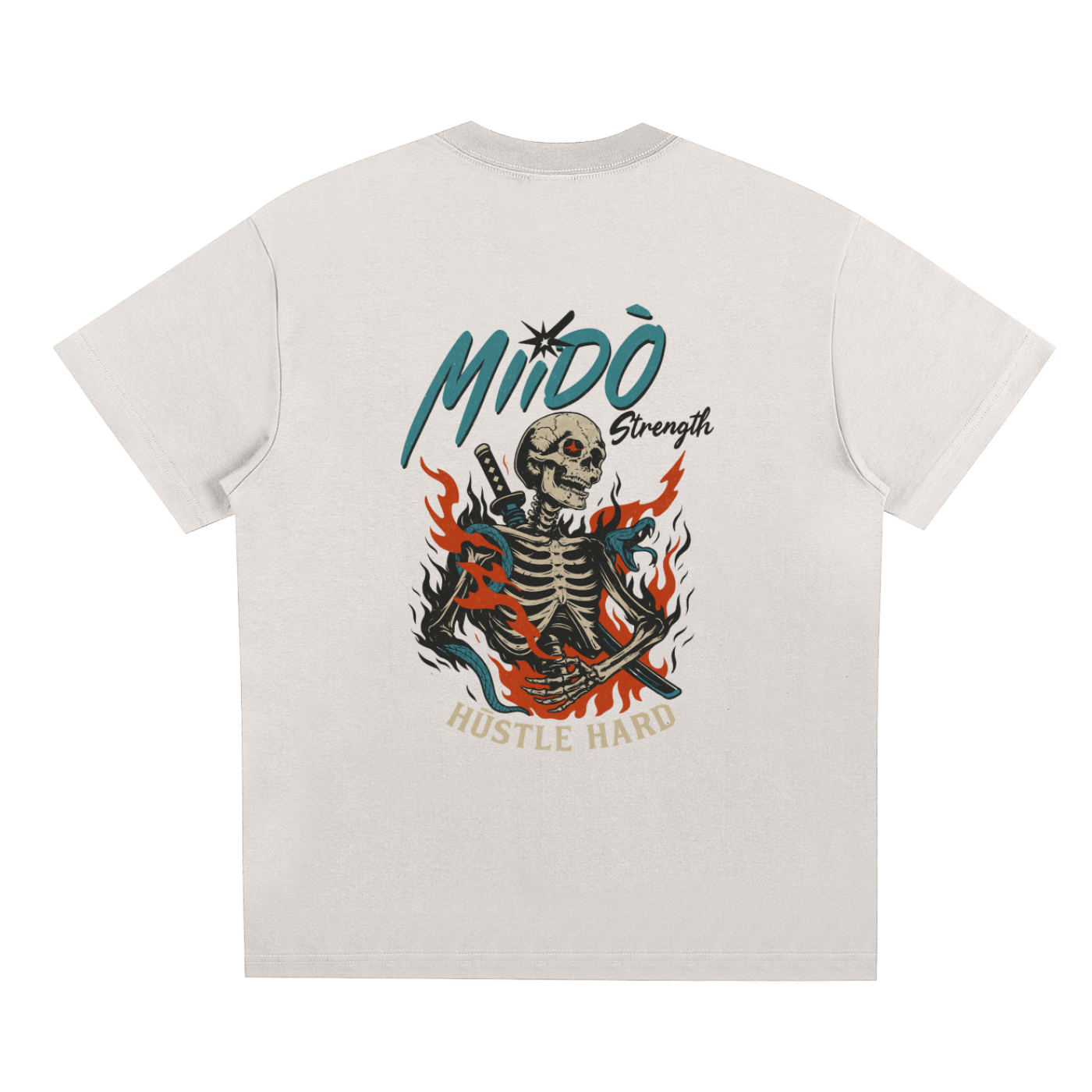 SAMURAI SKELETON - SOFT BOXY TEE